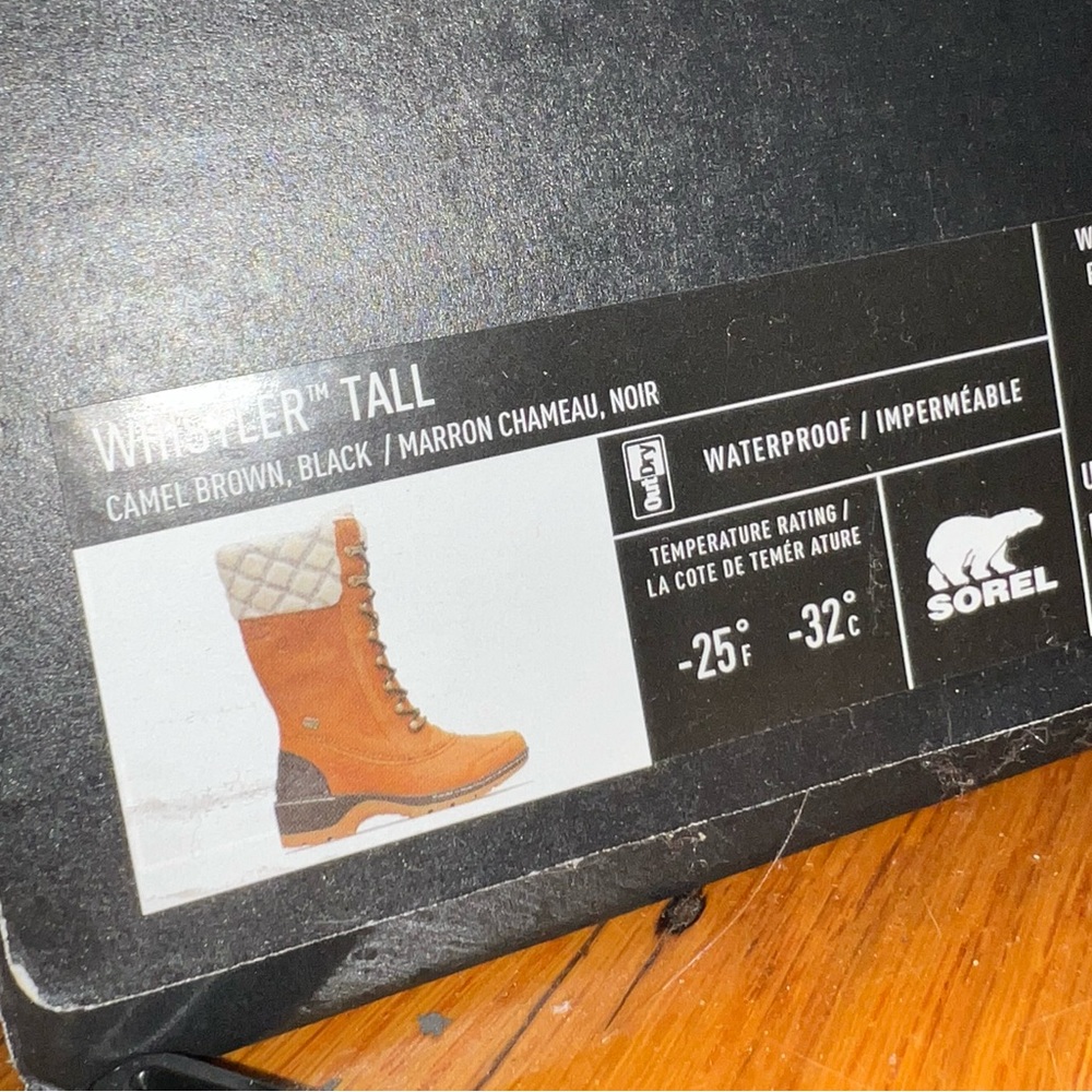 Sorel whistler tall waterproof snow rain boot - Picture 6 of 6